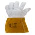 Coverguard EUROWELD 100 Grey Leather Heat Resistant Work Gloves, Size 8, Medium