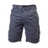 Pantalones cortos de trabajo Unisex Apache de Algodón, poliéster de color Gris, talla 34plg