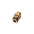 Legris Brass Pipe Fitting, Straight Compression Adapter, Male BSPP 1/4in