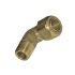 Legris Brass Pipe Fitting, 90° Compression Stud Fitting, Male BSPT 1/4in 8mm