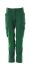 Mascot Workwear 男女通用长裤, 18078-511系列, 防水, 12% 弹性纤维, 88% 聚酯纤维, 31in腰围, 绿色