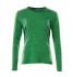 Mascot Workwear Green 45% Polyester, 55% Coolmax Pro Long Sleeve T-Shirt, UK- S