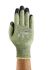 Ansell ActivArm 80-813 Green Kevlar Cut Resistant, Flame Resistant Work Gloves, Size 7, Small, Neoprene Coating