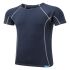 T-shirt thermique L Bleu marine Praybourne en 50 % polyester, 50 % Viloft