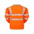 Praybourne LFE904 Orange Men Hi Vis Polo Shirt, S