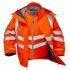 Coat 7 in 1 Hi Vis Orange Breathable PU