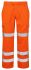 Pantaloni di col. Arancione Praybourne PRARC07, 30poll, Tipo ignifugo
