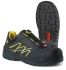 Jalas 1558 GP Unisex Black, Grey, Yellow Aluminium Toe Capped Safety Shoes, UK 9, EU 43