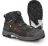 Jalas 1718 Black, Grey, Red ESD Safe Aluminium Toe Capped Unisex Ankle Safety Boots, UK 6, EU 39