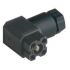 Hirschmann, G Series IP65 Black Screw 4P Angled Power Connector Socket, Rated At 6A, 50 V ac/dc