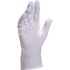 Delta Plus COB40 White Cotton Mechanical Protection Work Gloves, Size 6, XS