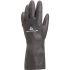 Delta Plus TOUTRAVO VE509 Black Chemical Resistant Work Gloves, Size 6, Neoprene Coating