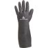 Delta Plus TOUTRAVO VE510 Black Chemical Resistant Work Gloves, Size 6, Neoprene Coating