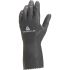 Delta Plus NEOCOLOR VE530 Black Chemical Resistant Work Gloves, Size 6, Latex, Neoprene Coating