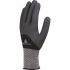 Delta Plus VE725NO Black Polyester, Spandex Waterproof Work Gloves, Size 7, Nitrile Coating