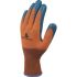 Delta Plus VE733 Blue, Orange Polyester Abrasion Resistant, Cut Resistant, Tear Resistant Work Gloves, Size 7, Latex