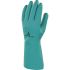 Delta Plus NITREX VE803 Green Chemical Resistant Work Gloves, Size 9, Large, Nitrile Coating