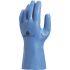 Delta Plus VENIZETTE VE920 Blue Cotton Chemical Resistant Work Gloves, Size 7, Small, Latex Coating