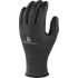 Delta Plus VENICUTD05 Black DELTANOCut Fiber Cut Resistant Work Gloves, Size 7, Polyurethane Coating