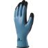 Delta Plus VV636BL Black/Blue Polyamide Waterproof Work Gloves, Size 7, Small, Nitrile Coating