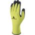 Delta Plus APOLLONIT VV734 Fluorescent yellow-Black Polyester, Spandex Breathable Work Gloves, Size 7, Small, Nitrile