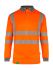 Beeswift反光安全polo衫, 长袖, 橙色, 尺寸 (UK) 5XL 男女通用