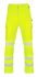 Beeswift EWCTR Yellow Comfortable, Soft Hi Vis Trousers, 28in Waist Size