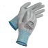 Uvex Unidur 6649 Blue, Grey Elastane, HPPE, Polyamide Cut Resistant Gloves, Size 6, Polyurethane Coating