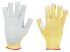 Honeywell Safety K-MEX L 995 Grey, Yellow Leather, Para-aramid Cut Resistant, Heat Resistant Work Gloves