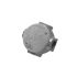 Clipsal Electrical Saturn Series Series Metallic Silver Cast Iron Junction Box