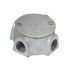 Clipsal Electrical Saturn Series Series Grey, Silver Cast Iron Junction Box, 3 Terminals