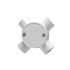 Clipsal Electrical Series 240 Series White PVC Junction Box, 4 Terminals