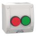 Clipsal Electrical WS226 Series Push Button Switch, Push-On, 1 NC, 1 NO, Green, Red LED, 440V ac, IP66