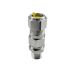 RS PRO Silver Brass Cable Gland, M20 Thread, 6mm Min, 13mm Max, IP68