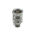 RS PRO Silver Brass Cable Gland, M20 Thread, 7.5mm Min, 12mm Max, IP68