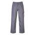 Pantalon Portwest BZ31, 108 → 112cm Unisexe, Bleu marine en 100 % coton, Ignifuge, chaleur