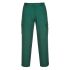 Pantalon Portwest C701, 116cm Unisexe, Noir/Vert/Blanc/Jaune en 35 % coton, 65 % polyester, Confortable, Souple