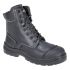 Portwest 防水防滑防静电安全靴, 不锈钢包头, 黑色, 欧码41, 男款, P46-FD15-07