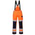 Portwest MV71 Orange/Navy Carbon Fibre, Polyester Flame Retardant, Heat Trousers Rain Trousers 42 → 44in, 108