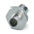 Phoenix Contact Circular Connector, 4 Contacts, Front Mount, M12 Connector, Plug, Male, IP67, SACC Series