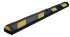 Viso Black & Yellow Rubber Safety Barrier, Black, Yellow Tape