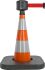 Cono de Seguridad y Tráfico Viso reflectante de PVC Naranja, con base lastrada, altura: 75 cm