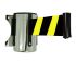 Viso Black & Yellow Aluminium Safety Barrier, 3m, Black, Yellow Tape