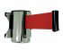 Viso Red Aluminium Safety Barrier, 3m, Red Tape