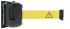 Viso Yellow Polyester Safety Barrier, 2m, Yellow Tape