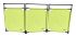 Viso Yellow Steel Safety Barrier, Yellow Tape