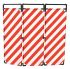 Viso Red & White Polyester Safety Barrier, Red, White Tape