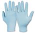 Honeywell Safety Dermatril 740 Light Blue Powder-Free Nitrile Disposable Gloves, Size 6, Food Safe, 50Pairs per Pack