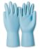 Honeywell Safety Dermatril P 743 Light Blue Powder-Free Nitrile Disposable Gloves, Size 6, Food Safe, 25Pairs per Pack