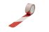 RS PRO Red/White PVC 33mm Hazard Tape, 0.15mm Thickness